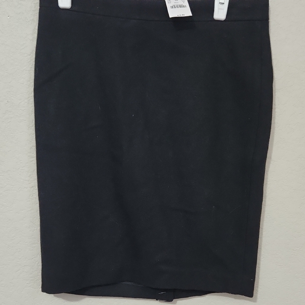 J Crew Mercantile Skirt Women's Size 6 Black Wool Polyester Blend Nwt NEW